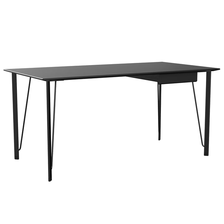 Fritz Hansen - FH3605 Schreibtisch inkl. Schublade schwarz