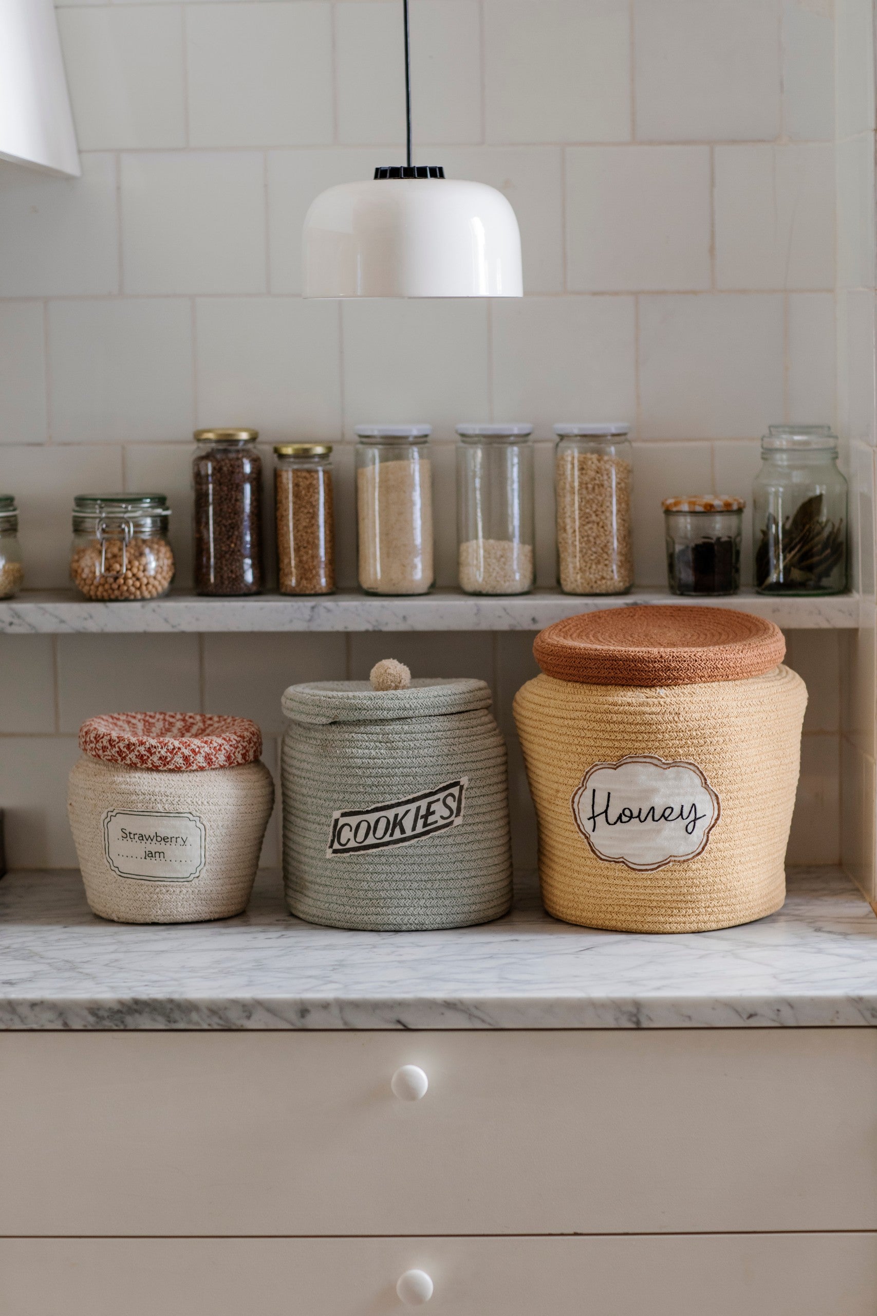 Decorative Basket Honey Pot
