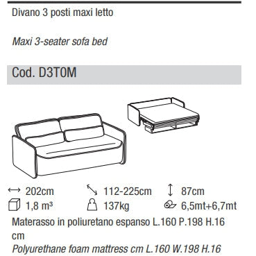 Ditre Italia - Schlafsofa LULÙ 2.0