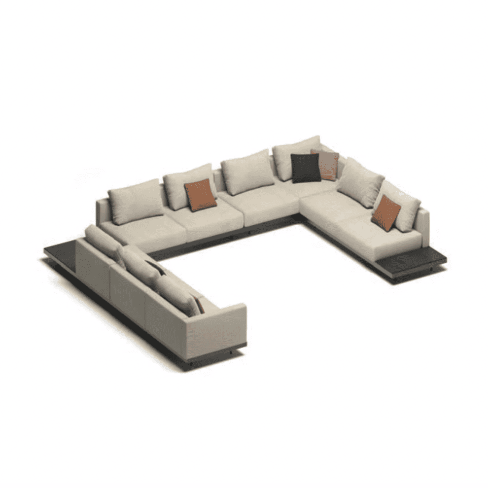 Todus - Dongo 9-Sitzer Sofa mit Ablage