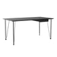 Fritz Hansen -  FH3605 Schreibtisch inkl. Schublade Chrom / schwarz