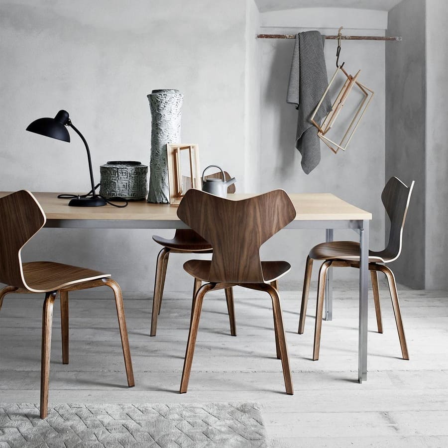 Fritz Hansen - Grand Prix Stuhl Naturfurnier