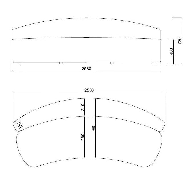 Quinti Sedute - KYOKUSEN Sofa aus Stoff