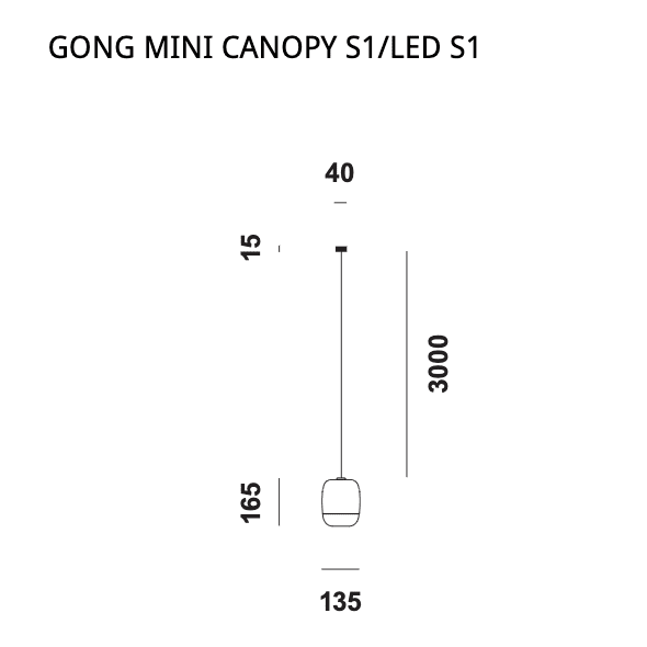   - Prandina - Deckenleuchte Gong Mini S1                              