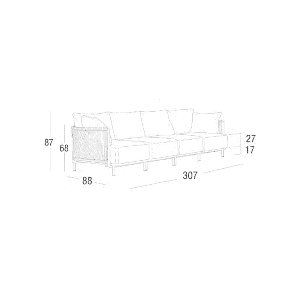 Roberti - Queen 4-Sitzer Sofa