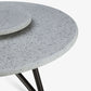 VELTHA® - Runder Tisch HERMU Peperino Lazy Susan