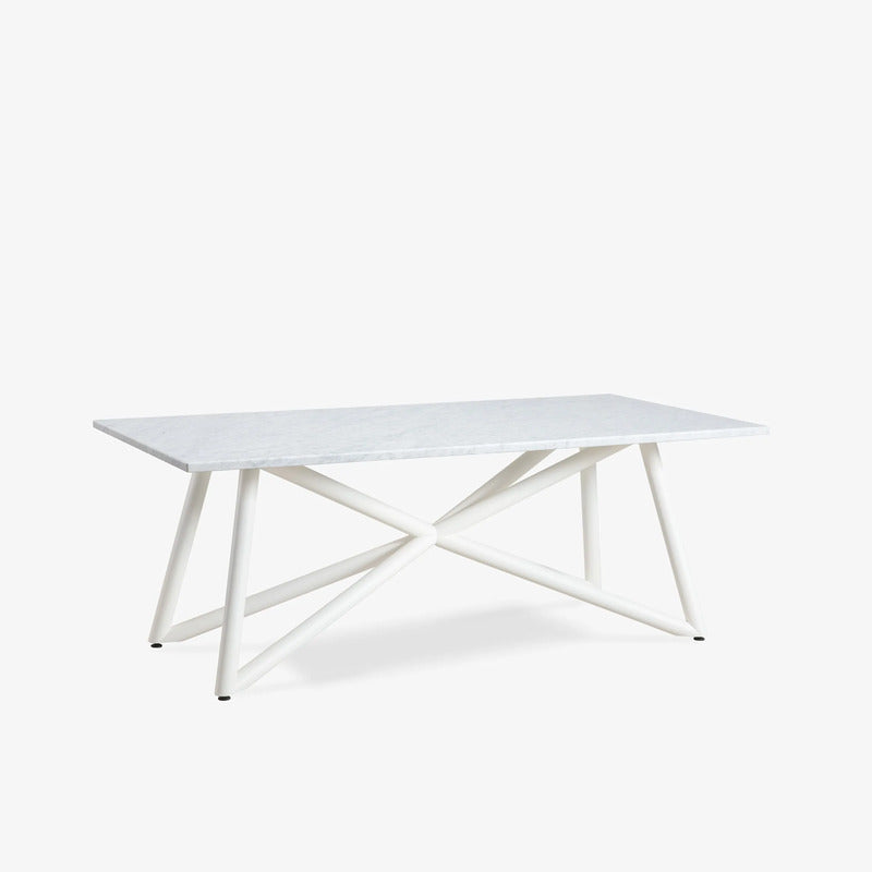 VELTHA® -  Rechteckiger Tisch LARTE Carrara-Marmor