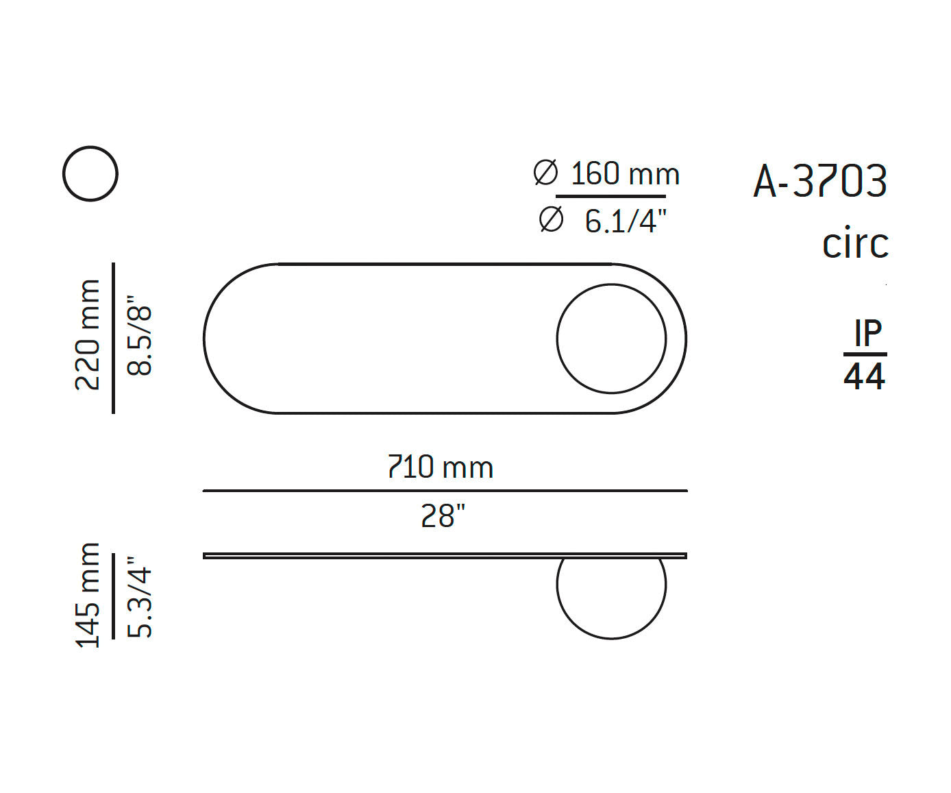 Estiluz - Wandleuchte Circ A-3703