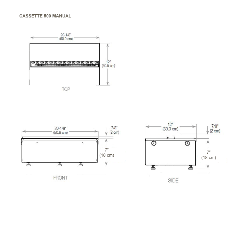 Dimplex - Optimyst Cassette 500 Einbaukamin