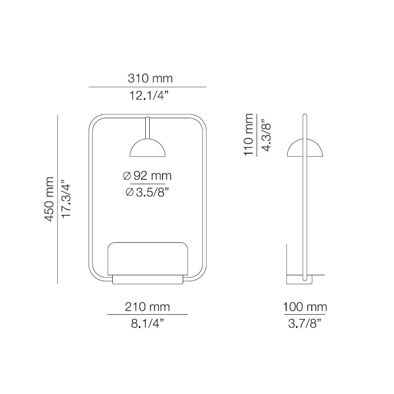 Estiluz - Cupolina A-3930 LED-Wandleuchte