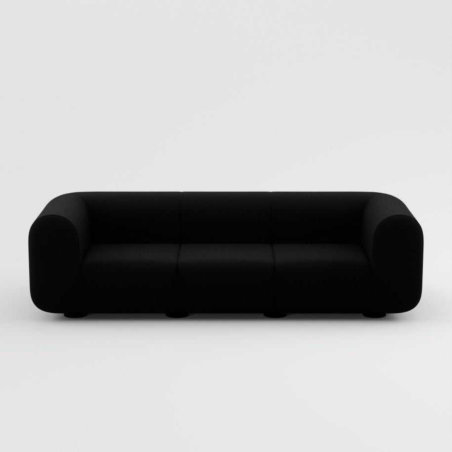 Tom Dixon - 3-Sitzer Sofa Plump Schwarz