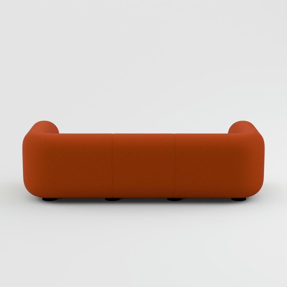 Tom Dixon - 3-Sitzer Sofa Plump Orange