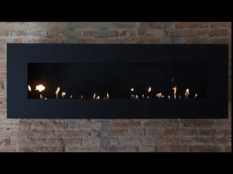 Icon Fires - Nero Wandkamin 1450