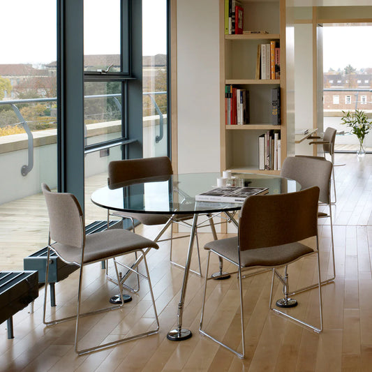 Tecno Spa - Nomos Runder Tisch aus Glas von Norman Foster