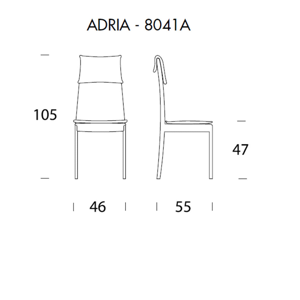 Tonin Casa - ADRIA 8041A Stuhl Echtleder
