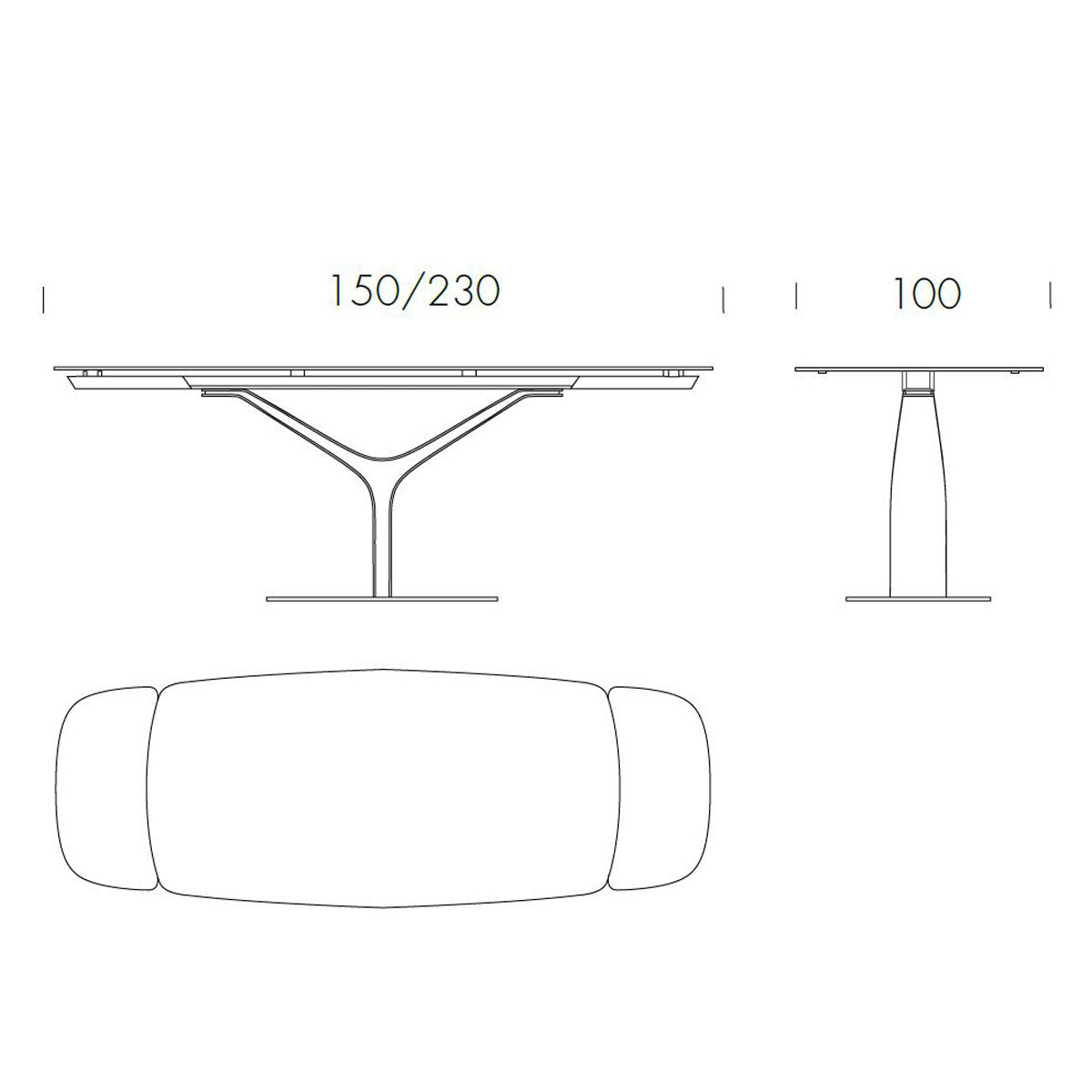 Tonin Casa - ARISTON T8088ALC Esstisch ausziehbar