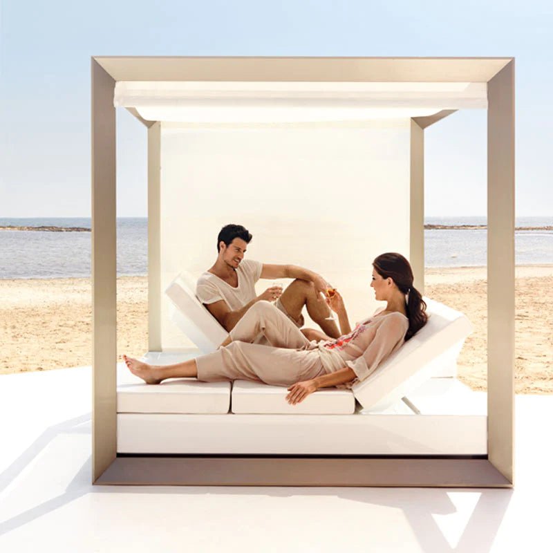 Vondom - Vela Daybed mit Faltschiebedach