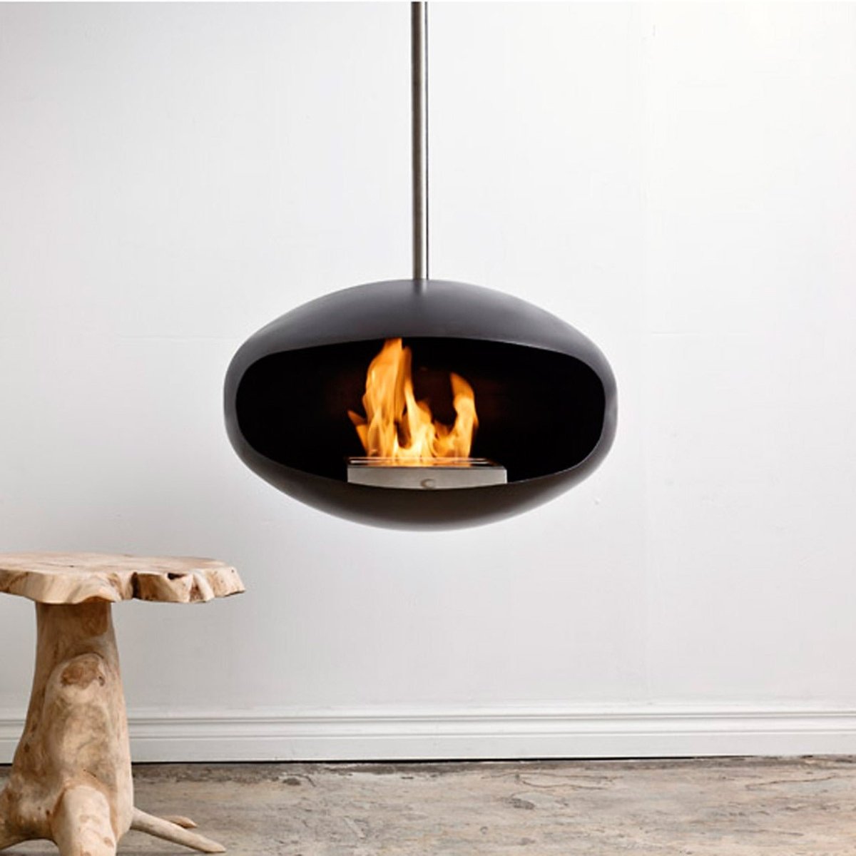 Cocoon Fires - Cocoon Aeris - Hängender Ethanol-Kamin in 3 Varianten