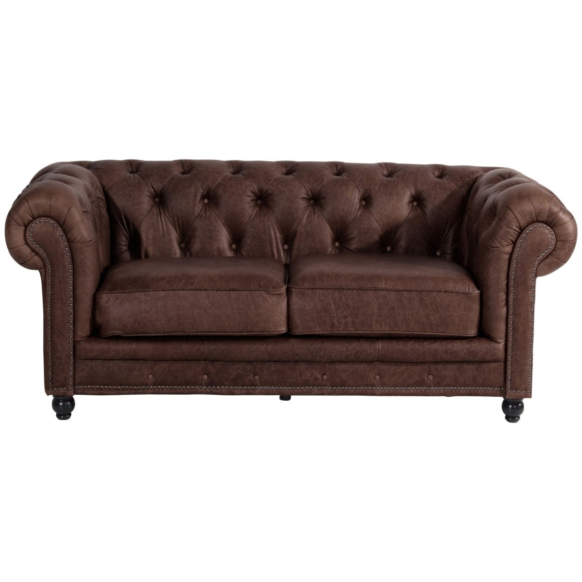 Max Winzer - 2-Sitzer Sofa Orleans Echtleder Antikoptik in 2 Farben