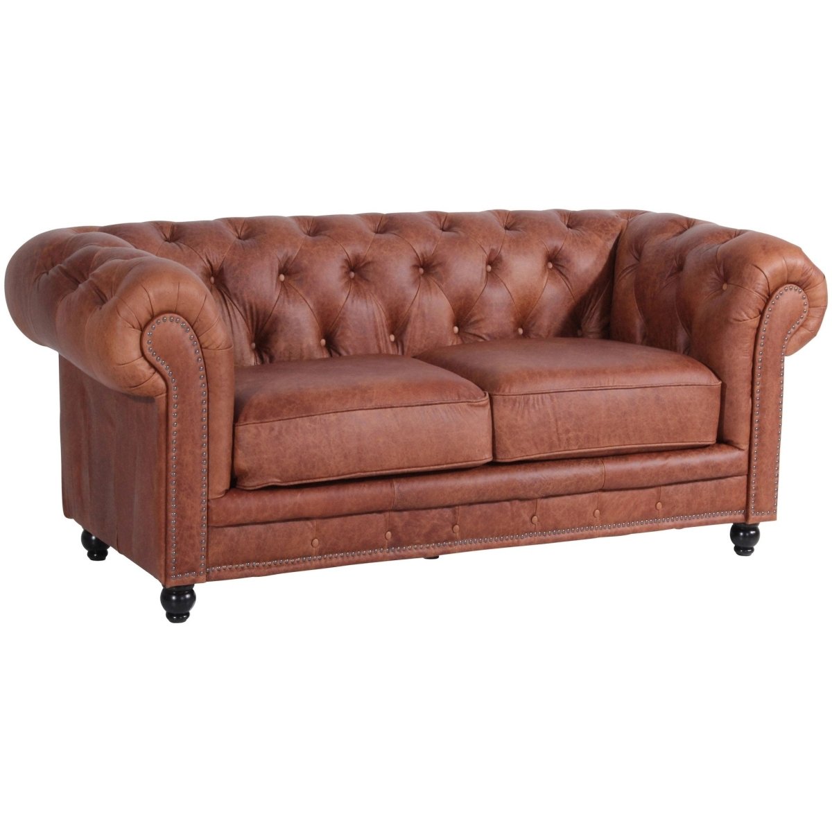 Max Winzer - 2-Sitzer Sofa Orleans Echtleder Antikoptik in 2 Farben