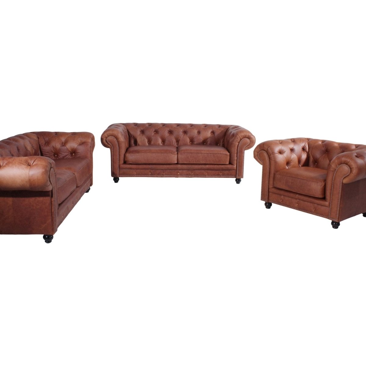 Max Winzer - 2,5-Sitzer Sofa Orleans Echtleder Antikoptik in 2 Farben