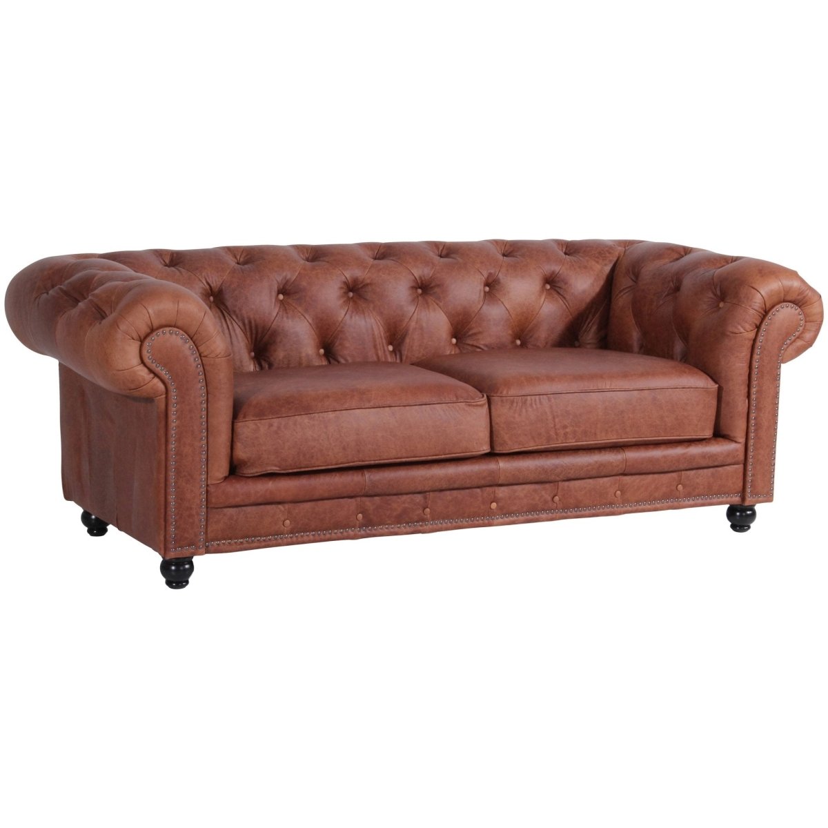 Max Winzer - 2,5-Sitzer Sofa Orleans Echtleder Antikoptik in 2 Farben