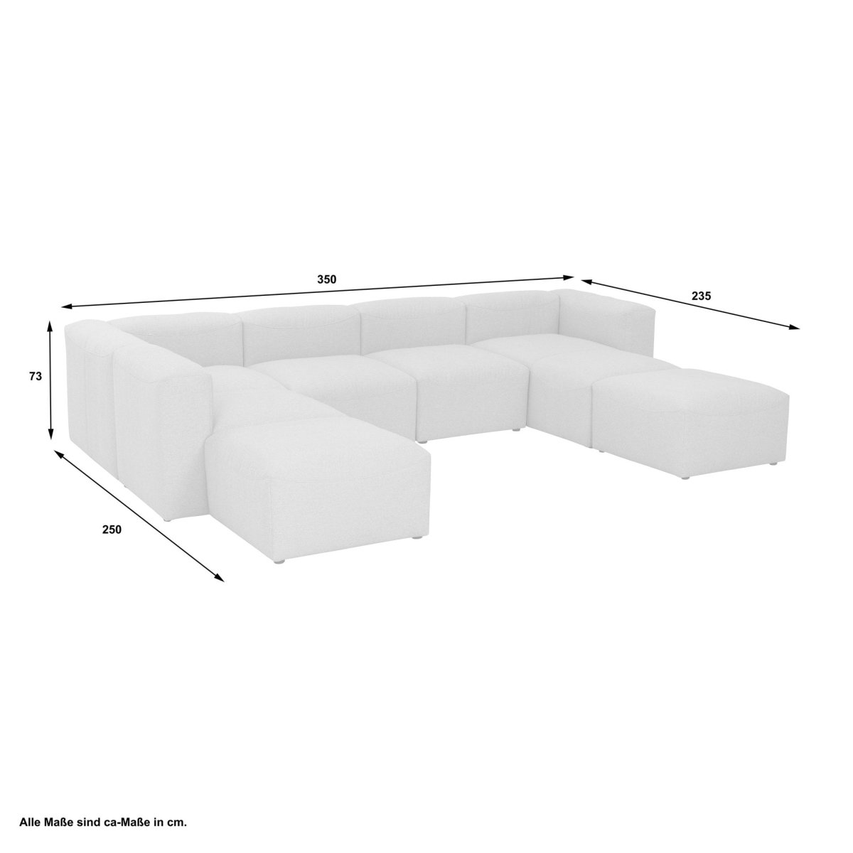 Max Winzer - Lena modulares Sofa-Set 01 Anthrazit