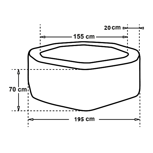 NetSpa - Silver Aufblasbarer Whirlpool