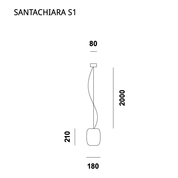 Prandina - Hängeleuchte Santachiara S1