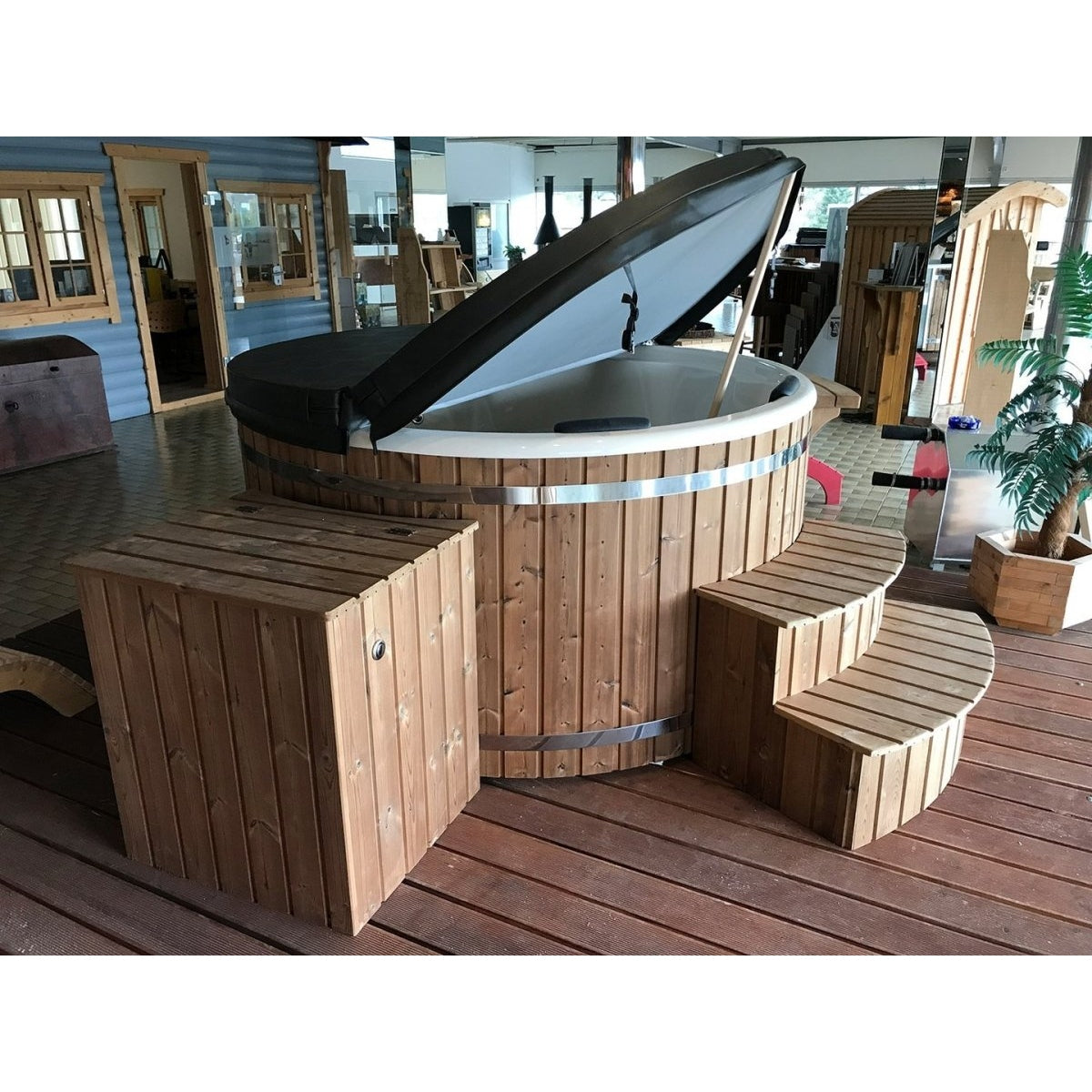 Scandinavic Wood Art - Polar Hot Tub "holzbeheizt" Royal 225 cm