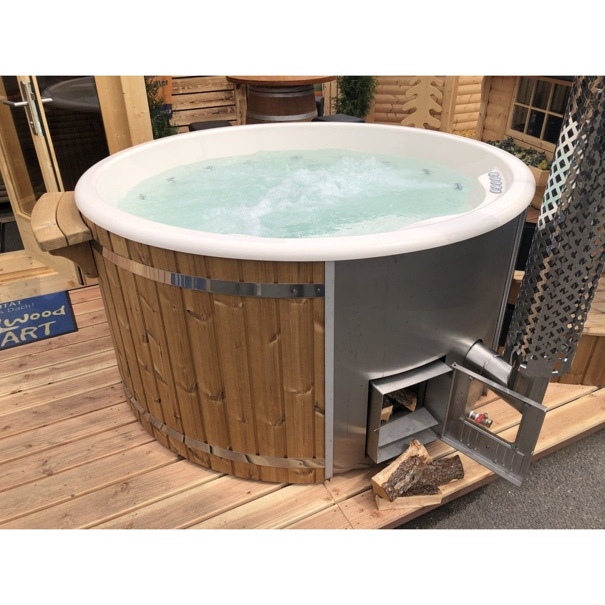 Scandinavic Wood Art - Polar Hot Tub "holzbeheizt" Royal 225 cm