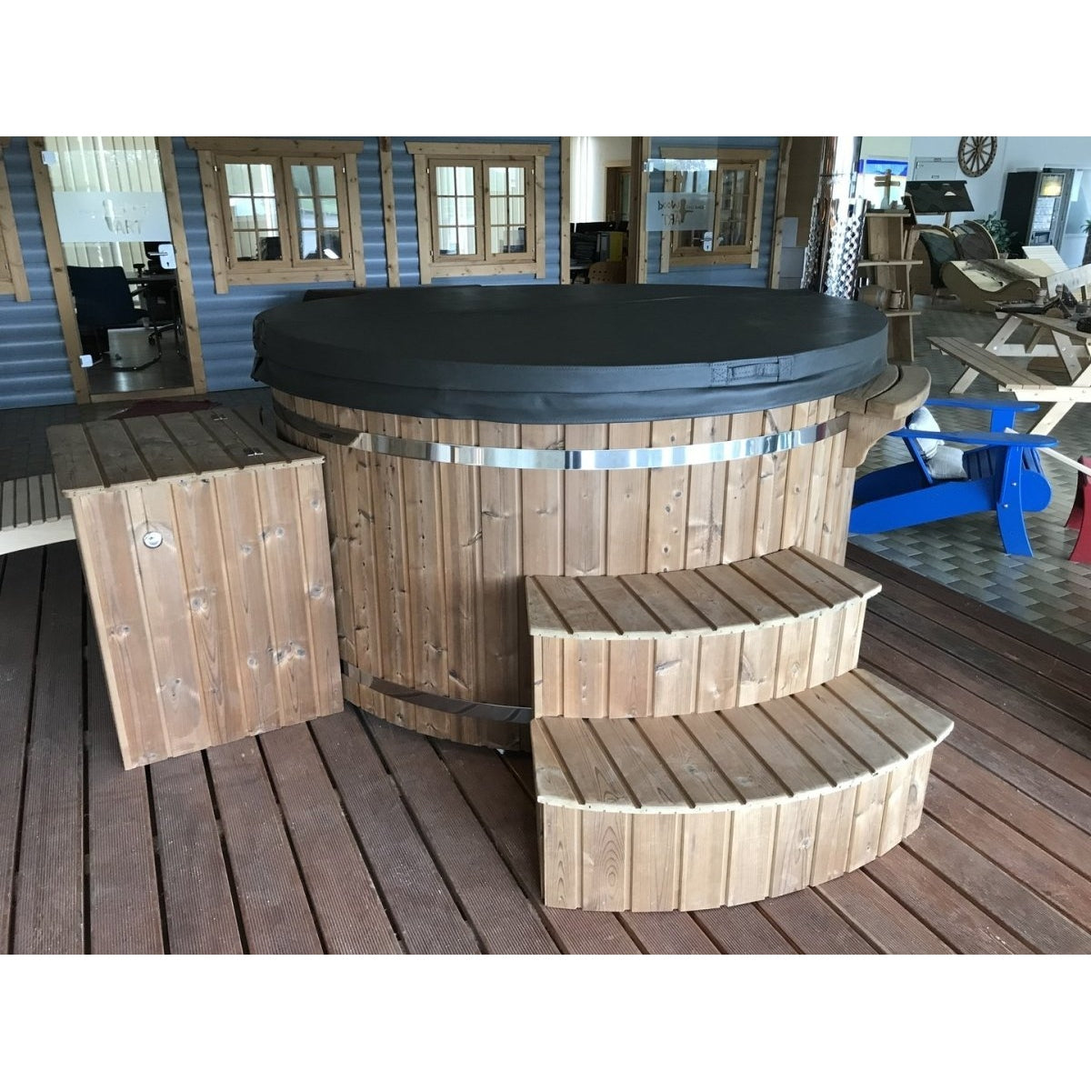 Scandinavic Wood Art - Polar Hot Tub "holzbeheizt" Royal 225 cm