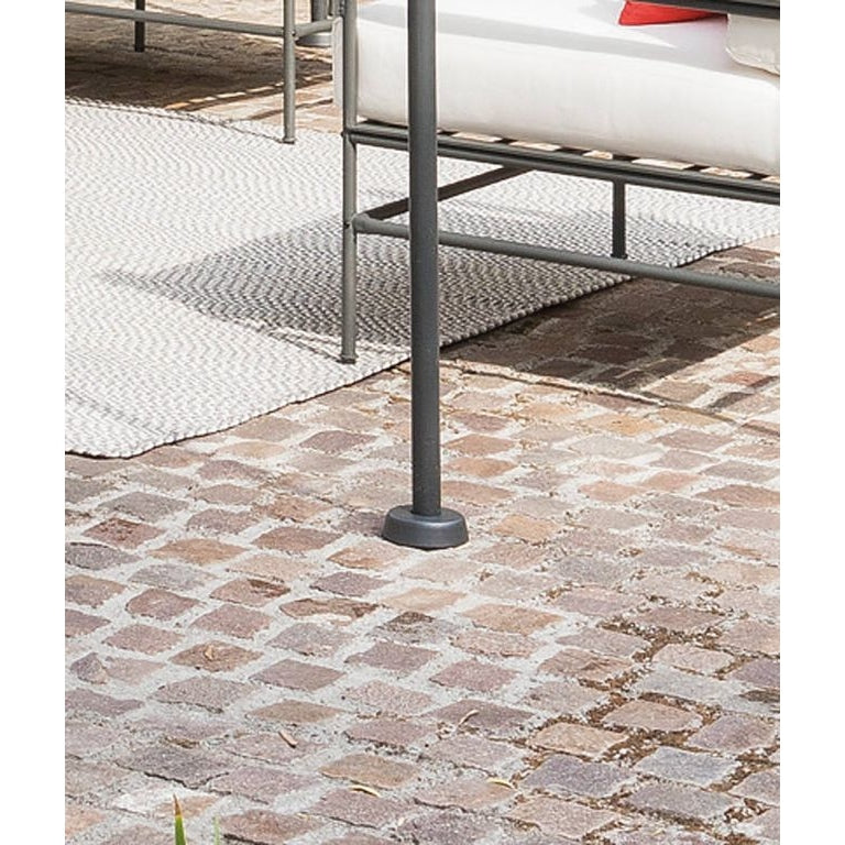 Unopiu - Befestigungsscheibe für einen Pfosten Solaire am Boden