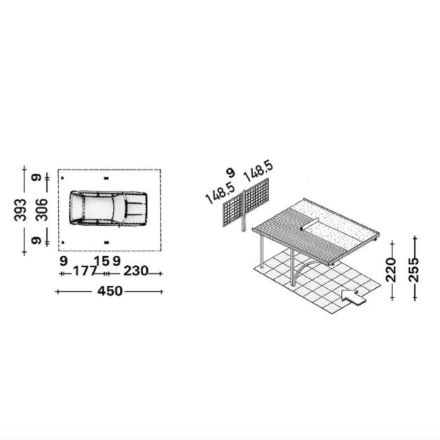 Unopiu - Covercar Einzelcarport